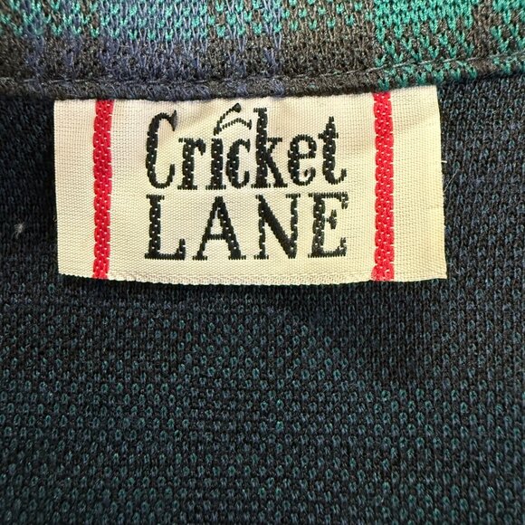 Vintage Cricket Lane Plaid Blazer Jacket Tartan Acadamia Preppy Womens Size L - Picture 5 of 10